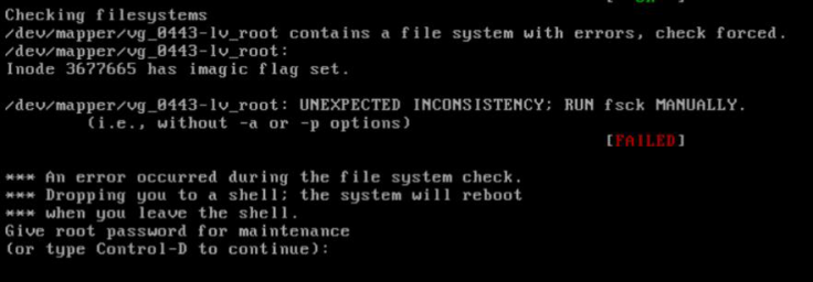 error hardisk linux-1